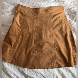 Loft faux suede skirt